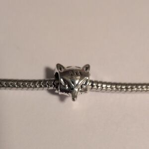 Silver Fox Charm for Pandora Style Bracelet
